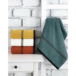 Sada 4 ks ručníků KARLI 50x90 cm mix teplých barev