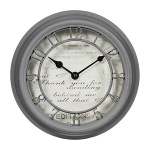 Nástěnné hodiny Romance 22 cm šedé