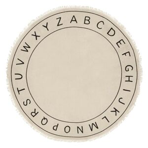 Detský koberec Alphabet krémový