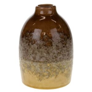 Keramická váza Olix 16,5 cm hnědá