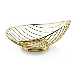 Dekoratívny košík Cedric zlatý