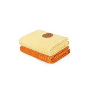 Sada ručníků na ruce Laurin 410 světle žlutá/oranžová