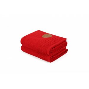 Sada 2 ks ručníků REDNOTE 50x90 cm červená