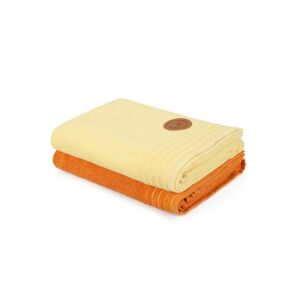 Sada ručníků na tělo Laurin 410 světle žlutá, oranžová