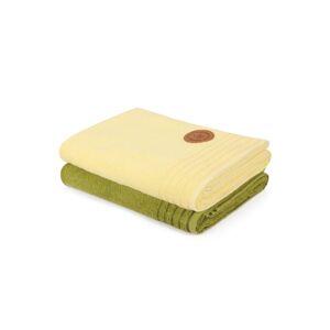 Sada ručníků na tělo Laurin 410 khaki, světle žlutá