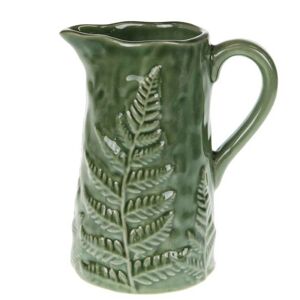 Keramická váza Kapradí zelená