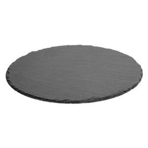 Bridlicový tanier 28 cm čierny