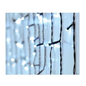 Vánoční světelný LED řetěz Sople 12 m studený bílý