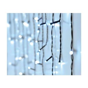 Vánoční světelný LED řetěz Sople II 12 m studený bílý
