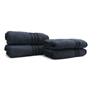 Bavlněný ručník VITIS 70 x 140 cm tmavě modrý