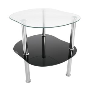 Konferenční stolek EAGLE černý/skleněný