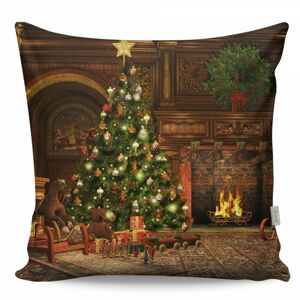Vánoční dekorační polštář se stromečkem VASO 43x43 cm