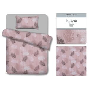 Bavlnená posteľná bielizeň AmeliaHome Madera ružová farba