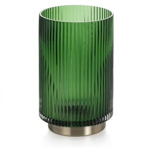 Váza GALLO 19 cm fľaškovo zelená