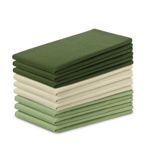 Sada kuchyňských ručníků Letty Plain - 9 ks zelená
