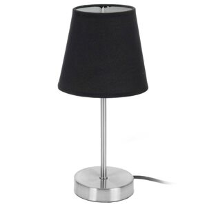 Kovová nočná lampička 29,5 cm - čierna