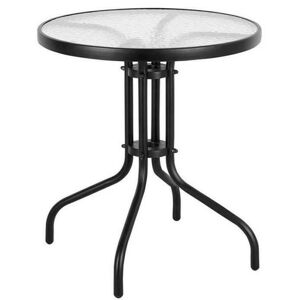 Záhradný okrúhly stôl BERGAMO 60 x 60 x 70 cm čierny
