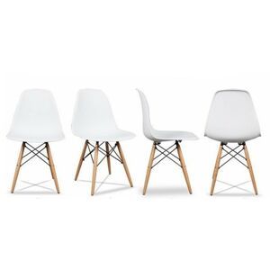 Jedálenské stoličky GoodHome Italiano 4 kusy – biele