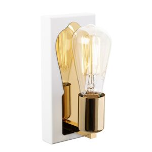 Nástěnná lampa Karain bílo-zlatá