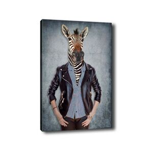 Obraz na plátně Zebra portrait 50x70 cm