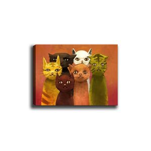 Obraz na plátně Cat family 50x70 cm