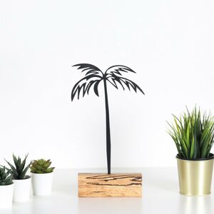Kovová dekorace Palm 35 cm černá