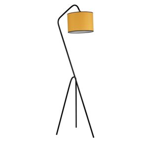 Stojací lampa Pramit II 165 cm černá/žlutá