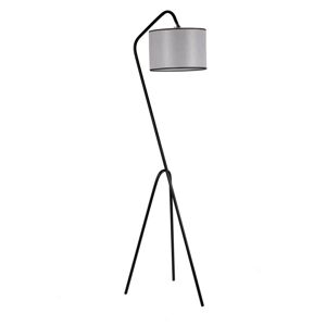 Stojací lampa Pramit II 165 cm černá/šedá