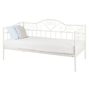 Kovová posteľ Linnea New 90x200 jednolôžko biele