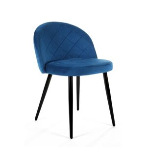 Sada 4 čalouněných židlí SJ.077 modrá