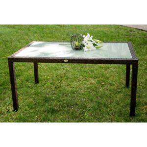 Záhradný stôl Laurin tmavo hnedý