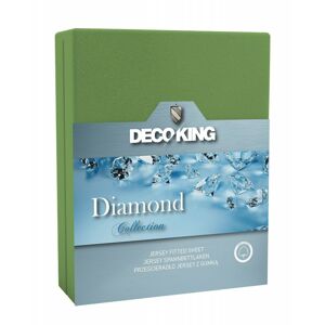 Bavlnené prestieradlo DecoKing DIAMOND zelené