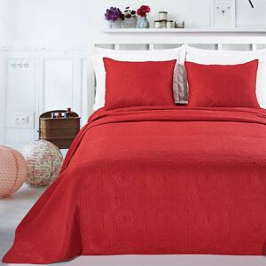 Prikrývka na posteľ DecoKing Elodie červená + obliečky na vankúše