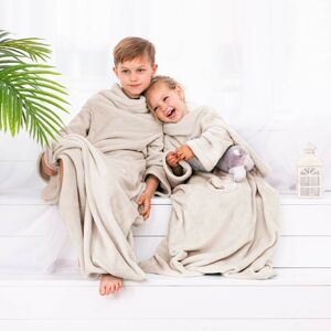 Dětská deka s rukávy DecoKing Lazy krémová