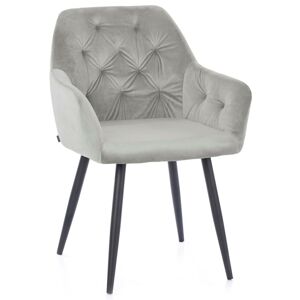Designová židle Argento stříbrná