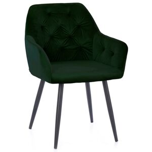 Designová židle Argento tmavě zelená