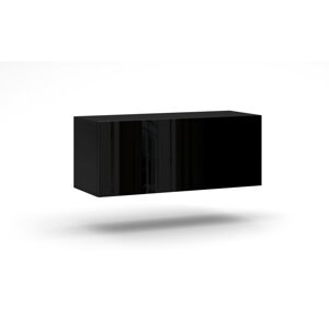 Závěsný TV stolek Vivo 100 cm černý