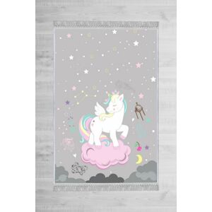 Dětský koberec Unicorn Universe 80x120 cm šedý