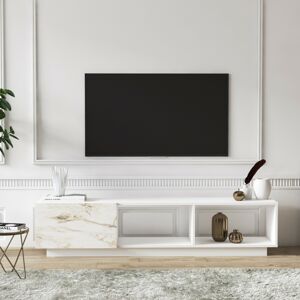 TV stolek Lepando 180 cm bílý