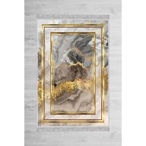 Koberec Marble Frame 180x280 cm šedý/zlatý