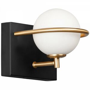 Nástěnná lampa KINKIET STYLE XI černá/zlatá