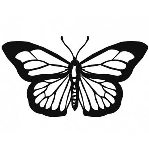 Nástěnná dekorace Motýl černá