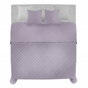 Prikrývka na posteľ Palermo + 2 obliečky na vankúš fialová