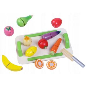 Sada dřevěného ovoce a zeleniny pro děti Eco Toys