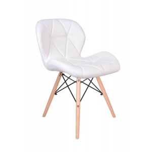 Čalúnená stolička MURET - biela