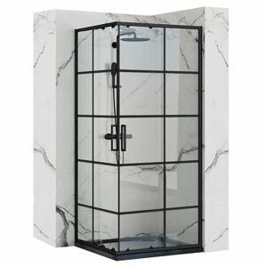 Sprchovací kút Rea CONCEPT 90x90 cm čierny