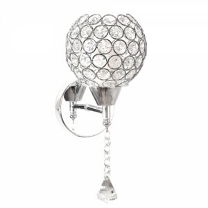 Nástěnná lampa v glamour stylu APP716-1W E27 stříbrná