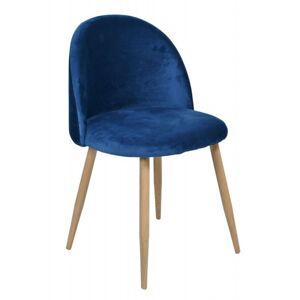 Čalúnená stolička  Jazz - modrá