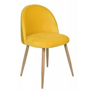 Čalúnená stolička Jazz – žltá