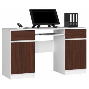 Písací stôl A5 135 cm biely/wenge